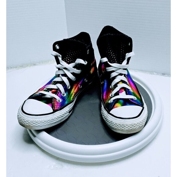 Converse Womens Rainbow Gradient High-Top Sneakers US 7 EU 37.5 Textile Upper & - Picture 2 of 8